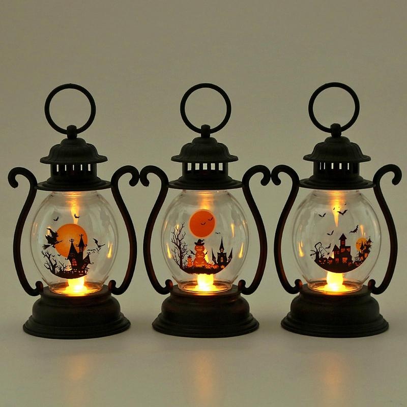 Description Picture 3 of itemHalloween Decorations Retro Kerosene Lamp Halloween Hanging Ornaments Small Oil Lamp Lantern Christmas Crafts Christmas Things