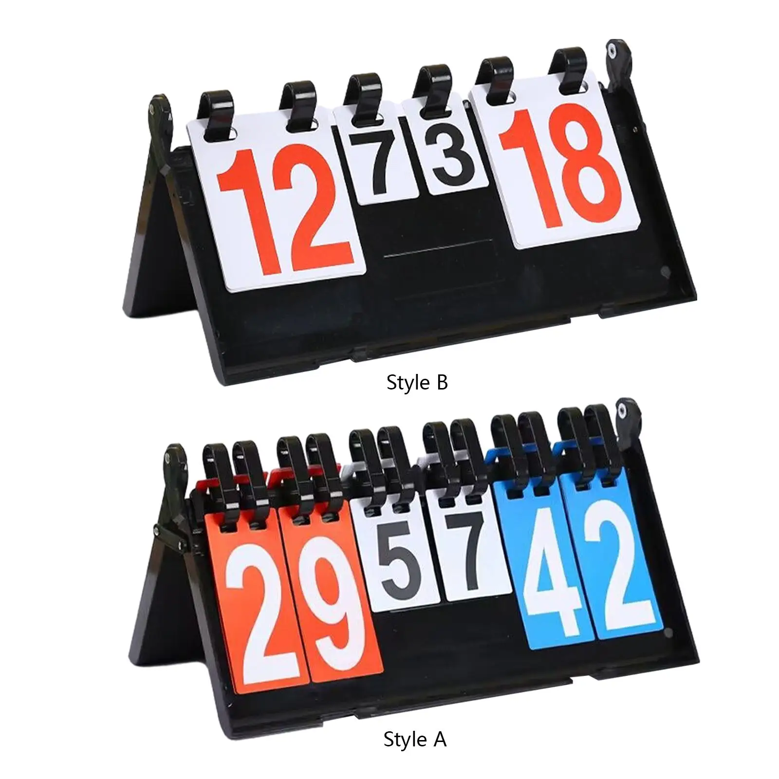 Score Card Flipper Numbers Scoreboard Compact Tabletop Scoreboard for Table Tennis Basketball Volleyball Team Games Billiards