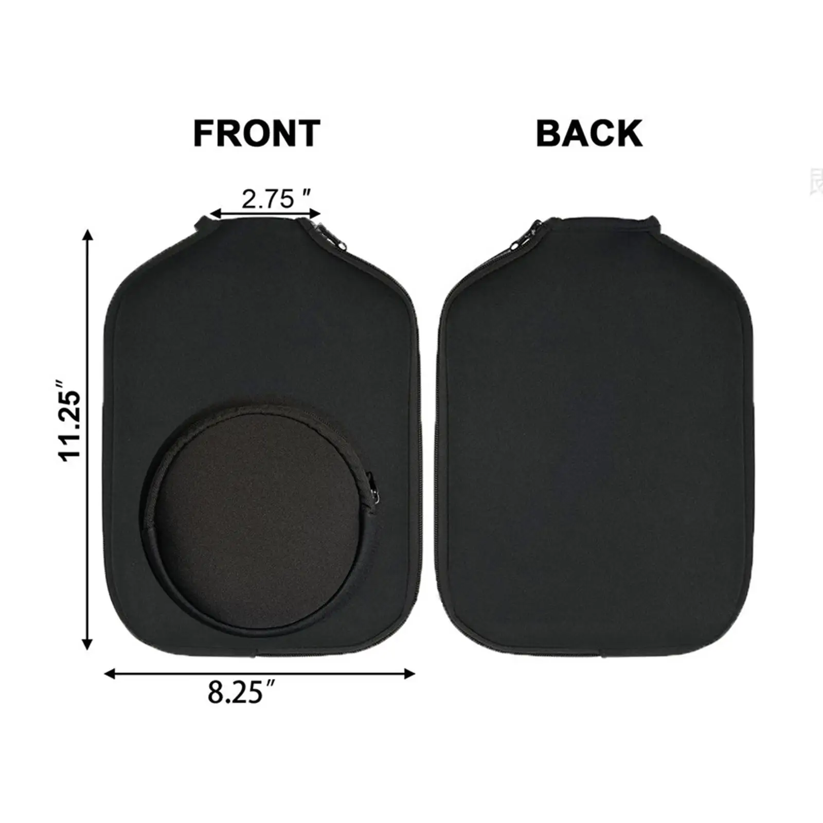 Neoprene Pickleball Racket Sleeve Protective Cover Waterproof Pickleball Paddle Storage Carrier Pouch for Table Tennis Paddle