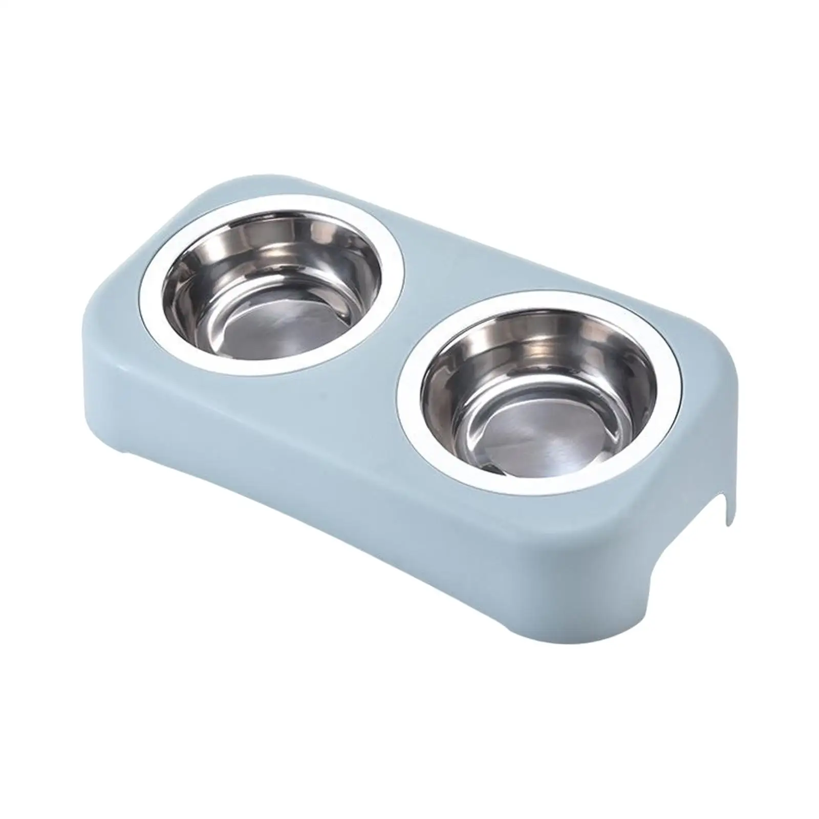 Dog Cat Bowls Eating Drinking with Stand Neck Protect Anti Vomiting Nonslip