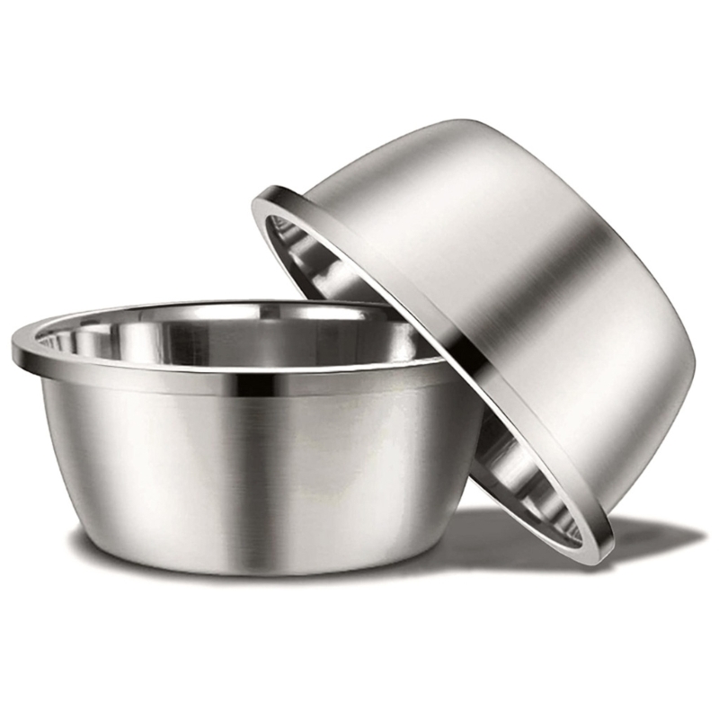 Title 1, Stainless Steel Dog Bowls Heavy Duty Metal Food...