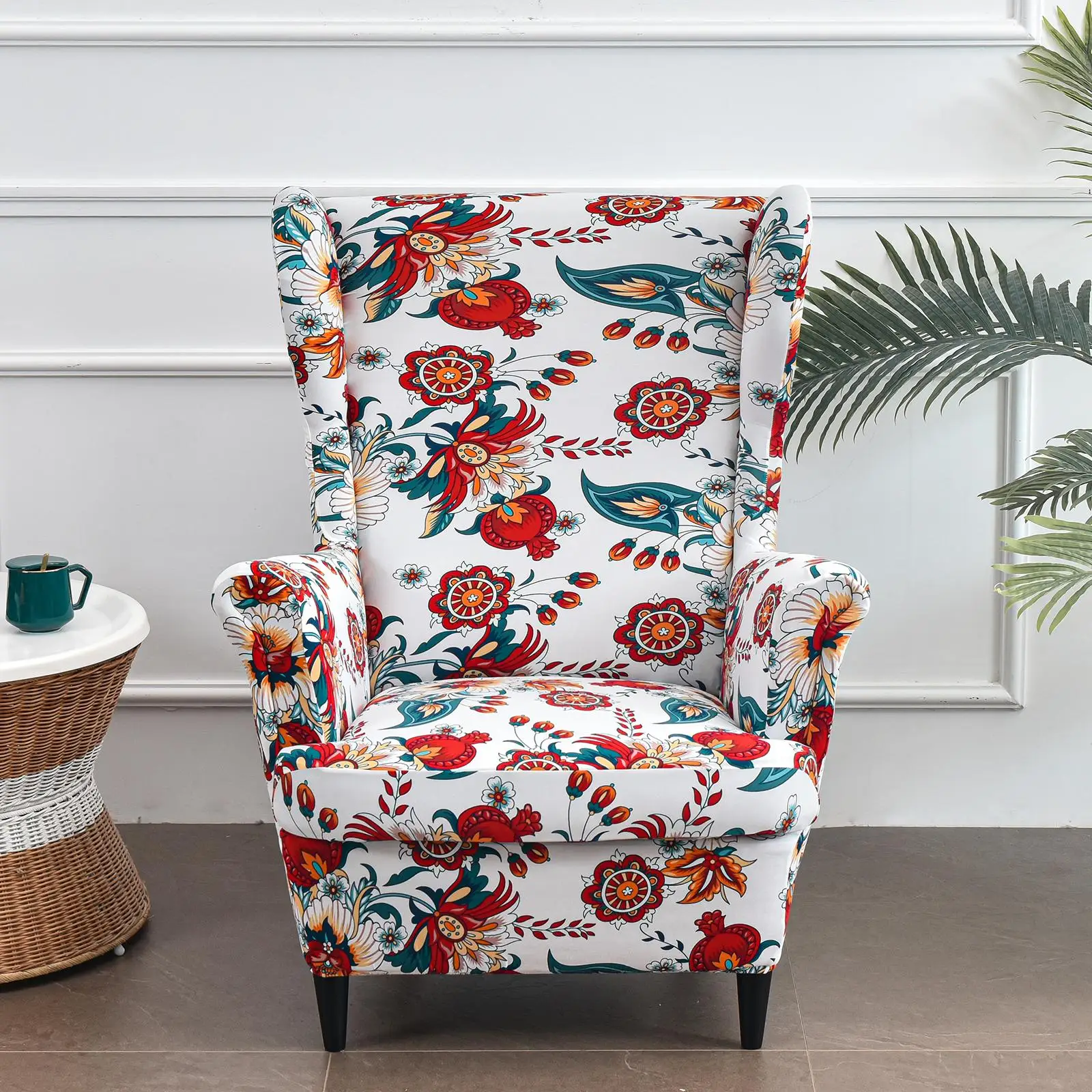 Stretchy Chair Slipcover Printing Pattern Protecting Printed for Household