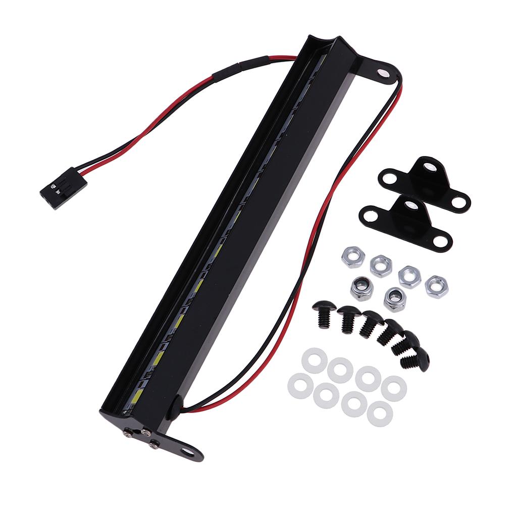 Metal Roof Lamp LED Light Bar for 1/10 RC Rock Crawler RC4WD D90 CC01 Parts