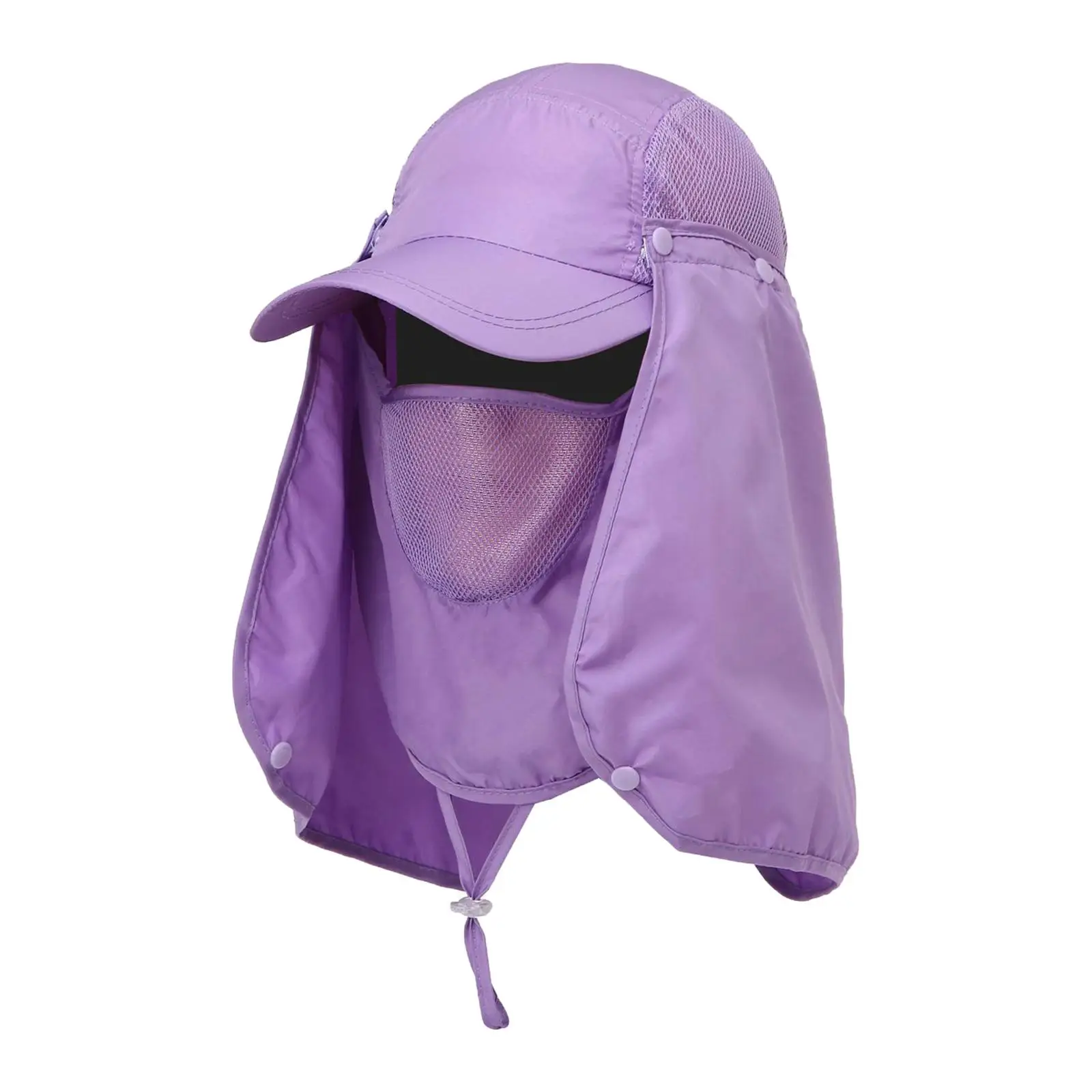 Hiking Hat with Removable Face Neck Flap Cover for Fishing Travel Camping