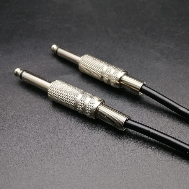 Cable Plug- Plug Mono 6 Metros En Espiral Para Guitarra Bajo