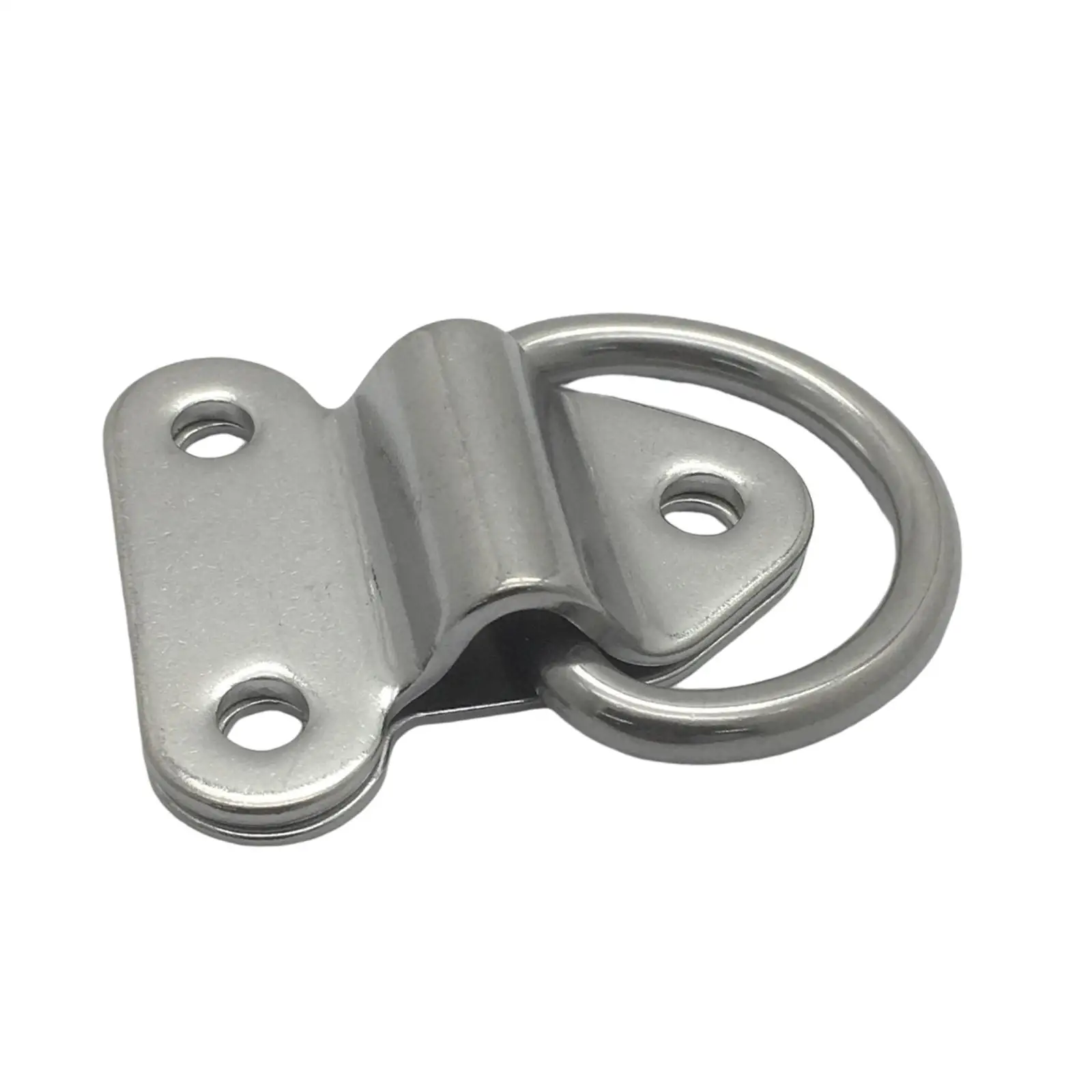 Folding Deck Pad Eyes Lashing D Ring Handle Stainless Steel Universal Heavy Duty Pull Ring for Ship Trailer Boats Truck