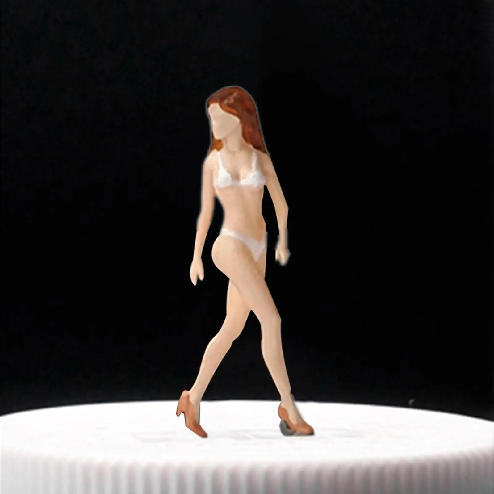 1/64 Female Models Figurine Simulation Figurines for Dollhouse Layout Decor
