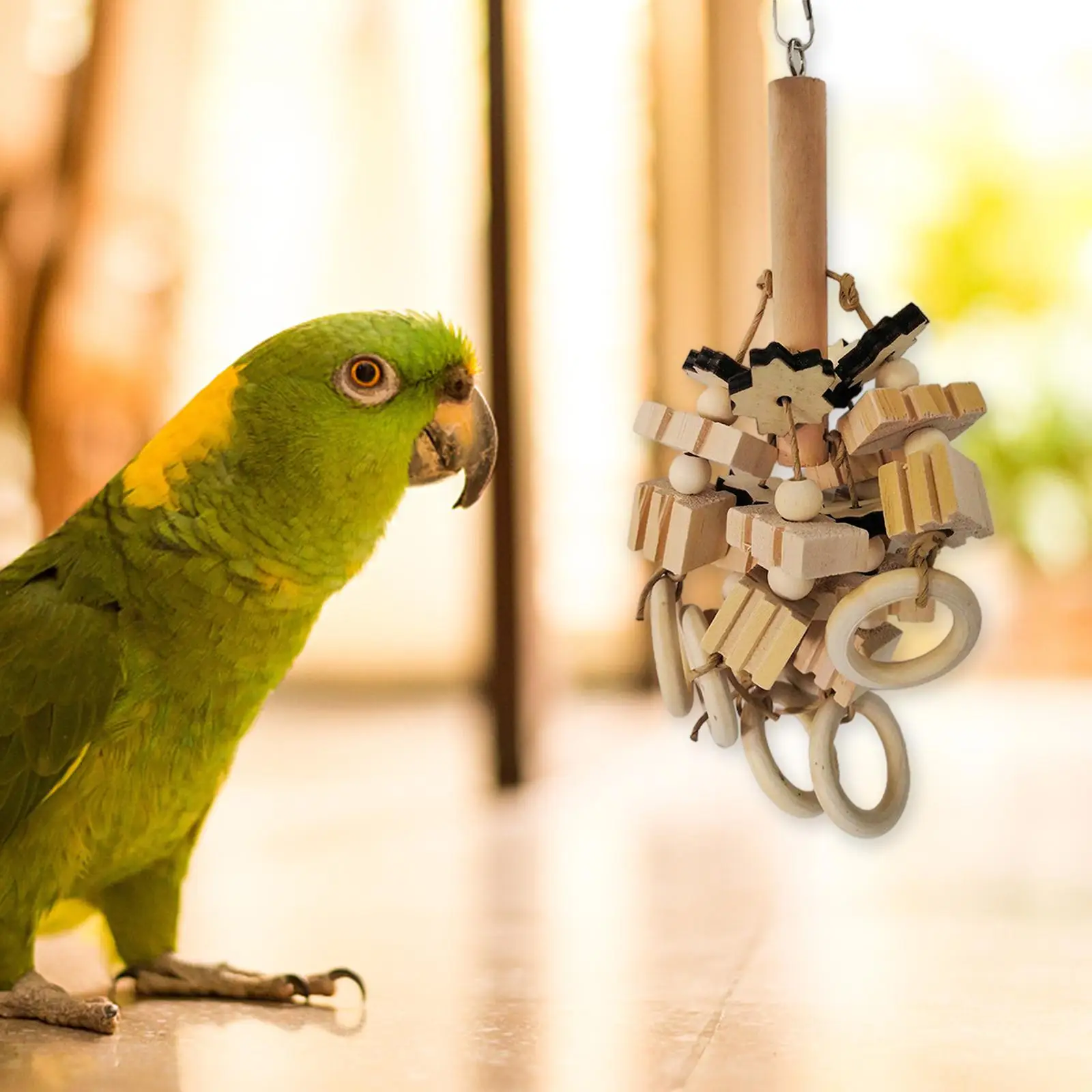 Parrot Chewing Toys Environmental Protection Hanging for Conure Bird Tearing