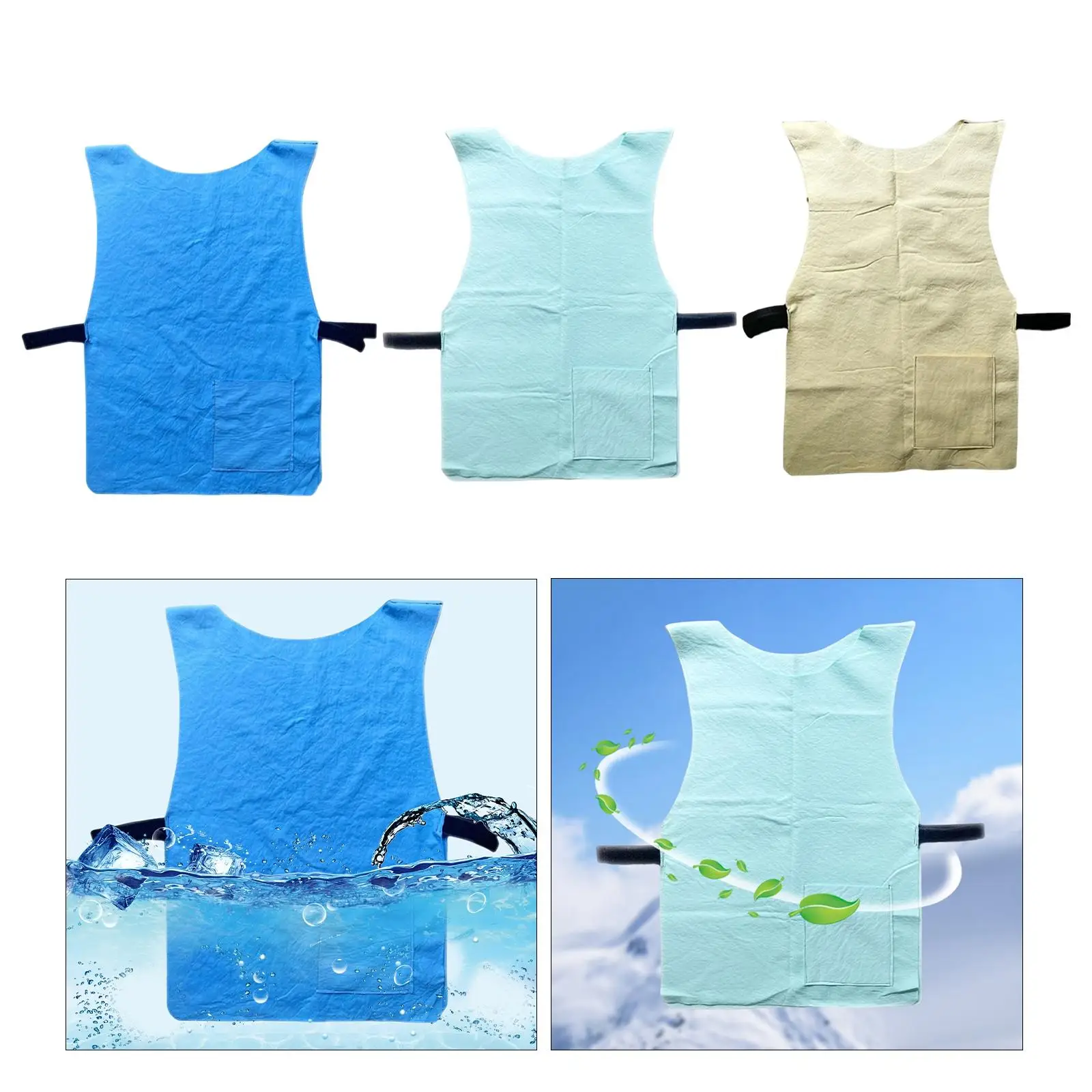 Cooling Vest Cold Shirt Ice Cooling Clothing for High Temperature Fishing