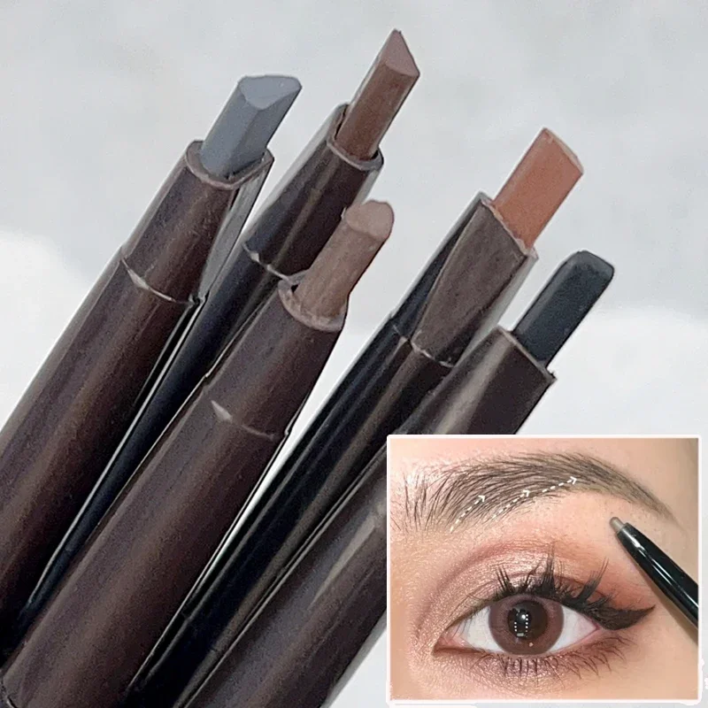 Best of Double Head Triangle Matte Eyebrow Pencil Natural Smooth Black Brown Eyebrow Tint Pen Waterproof Lasting Eyebrow Makeup Cosmetic Reviews & Tips