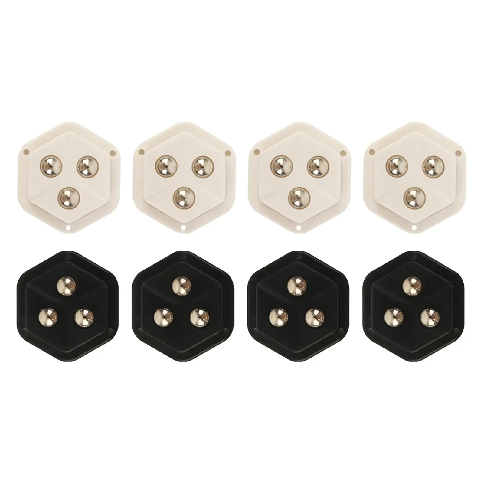 4Pcs Caster Wheels Mobile Base Accessory Caster Rollers for Flowerpot Cupboard Household Storage Box Trash Can Furniture