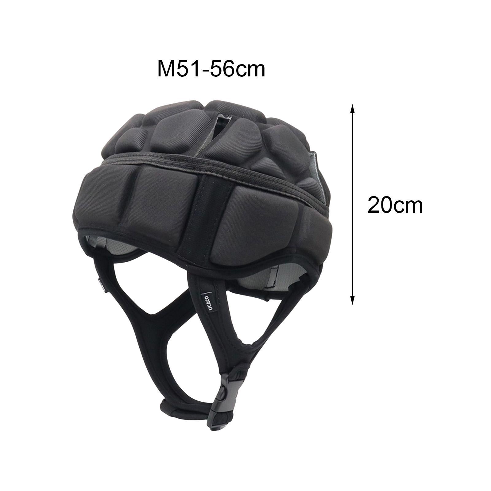 Adjustable Rugby Helmet EVA Padded Headgear Sports Soccer Football Head Protective Helmet Protector Headgear for Youth Adults 
