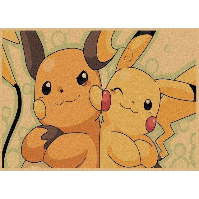 Pokemon Pikachu Ash Ketchum Movies Wallpaper Wallart Canvas Poster Print Wall Decor Woodymood Size: 20 H x 40'' W x 0.1'' D, Format: Wrapped Canvas