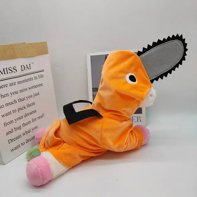 Kawaii Pochita Animais de Estimação Cosplay Homem Motosserra Anime Pelúcia  para Gato Cachorro Pet Unicorm Poder Denji Bonito Animais Roupas Roupas