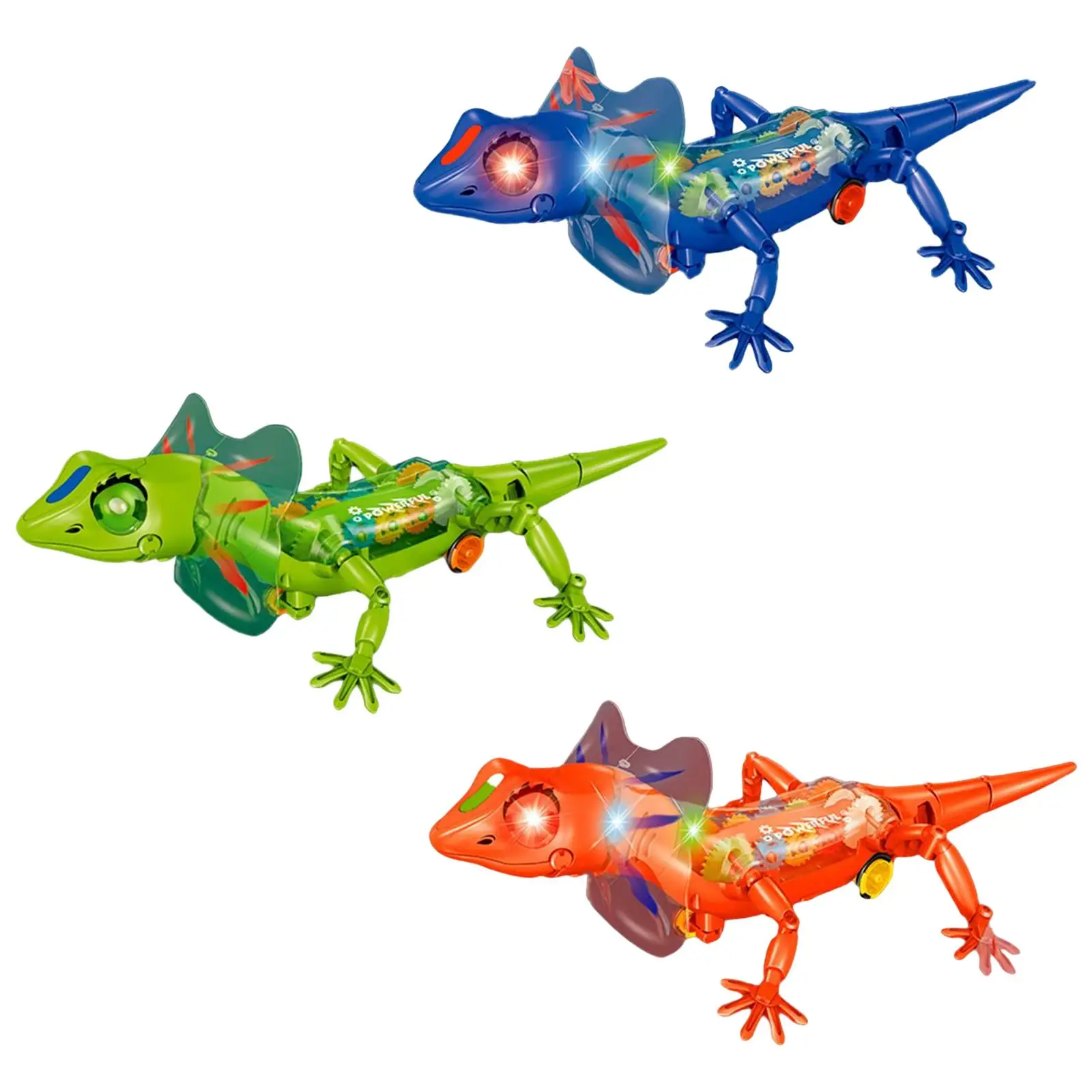 Simulation Walking Lizard Model Robotic Toys Stem Creative Toys Trick Toy Gift Electric Mechanical Lizard Toy for Children Kids