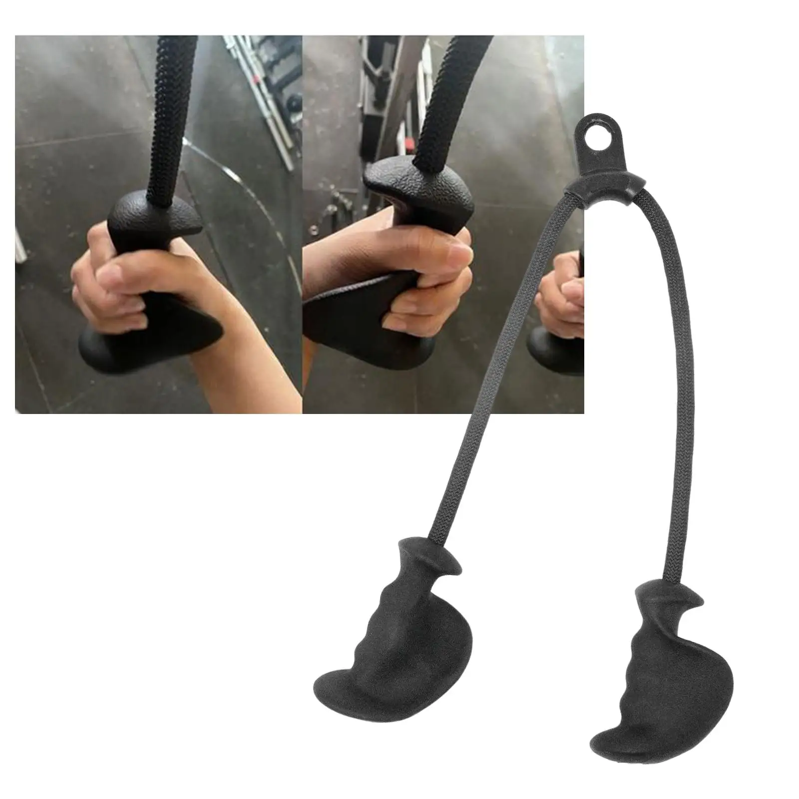 Tricep Rope Pull Down Machine Attachments Biceps Pull Down Attachment Straps for Overhead Extension