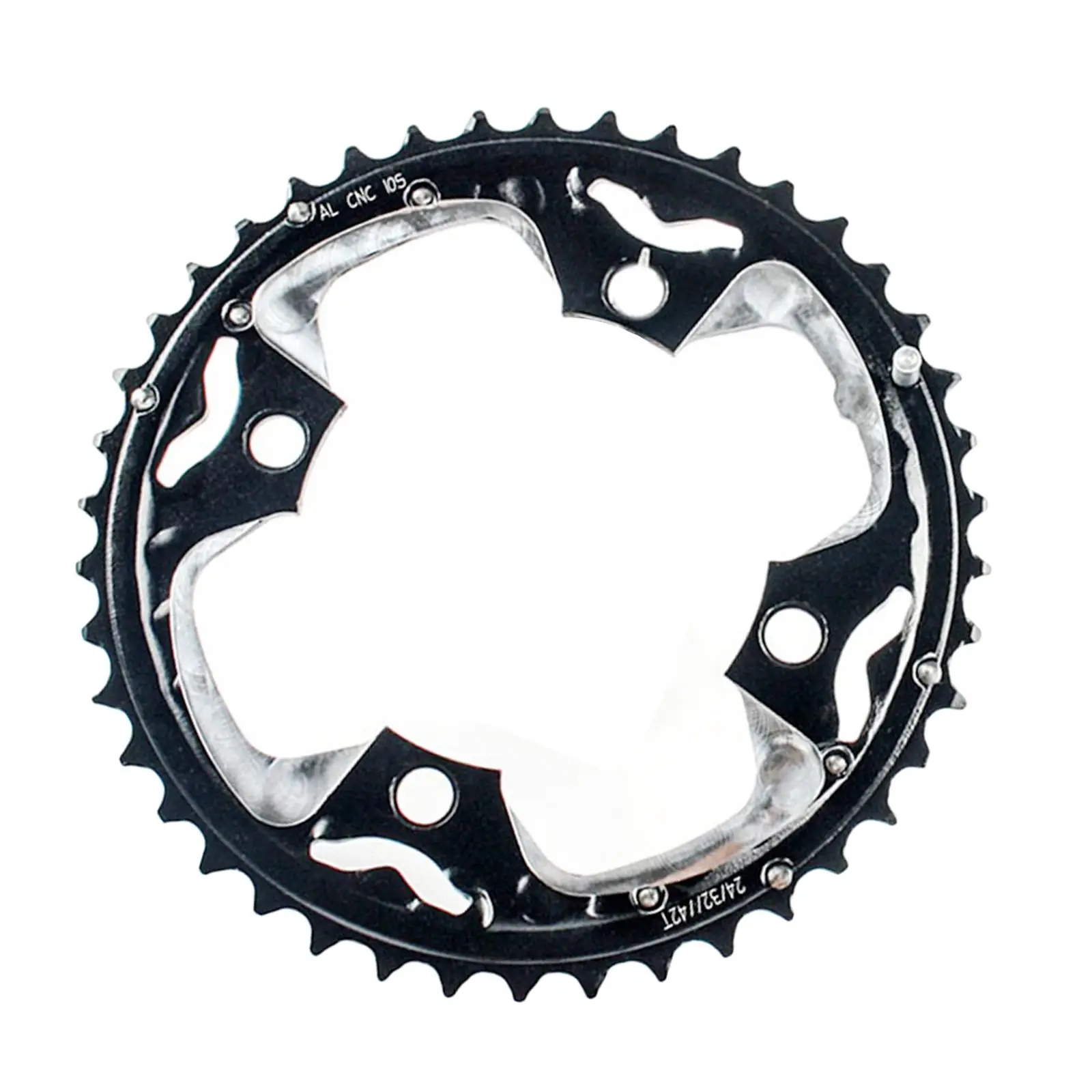 Round Bike Chainring BCD 104mm Sprocket Bicycle Crankset Chainwheel Chain Ring for Mountain Bike Folding Bike Parts