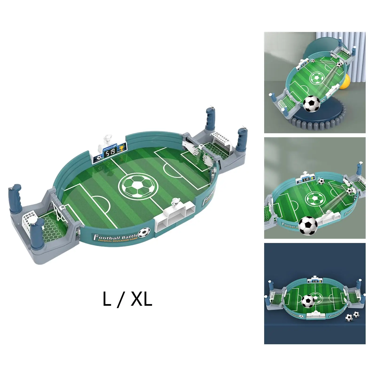 Mini Tabletop Football Soccer Pinball Games Table Board Interactive for Adults