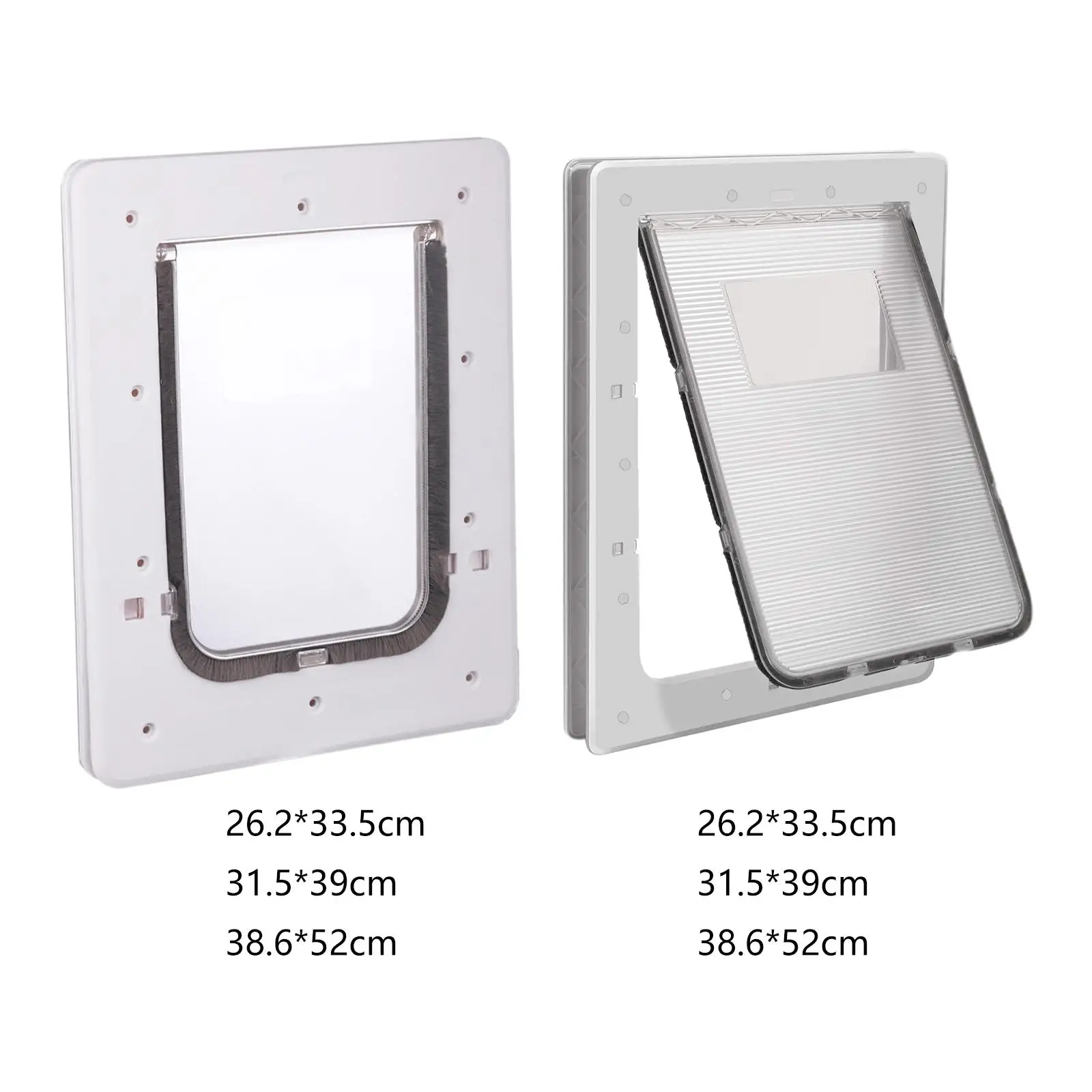 2 Way Dogs Door Flap Mount Secure Cats Pet Supplies Large Frame Durable