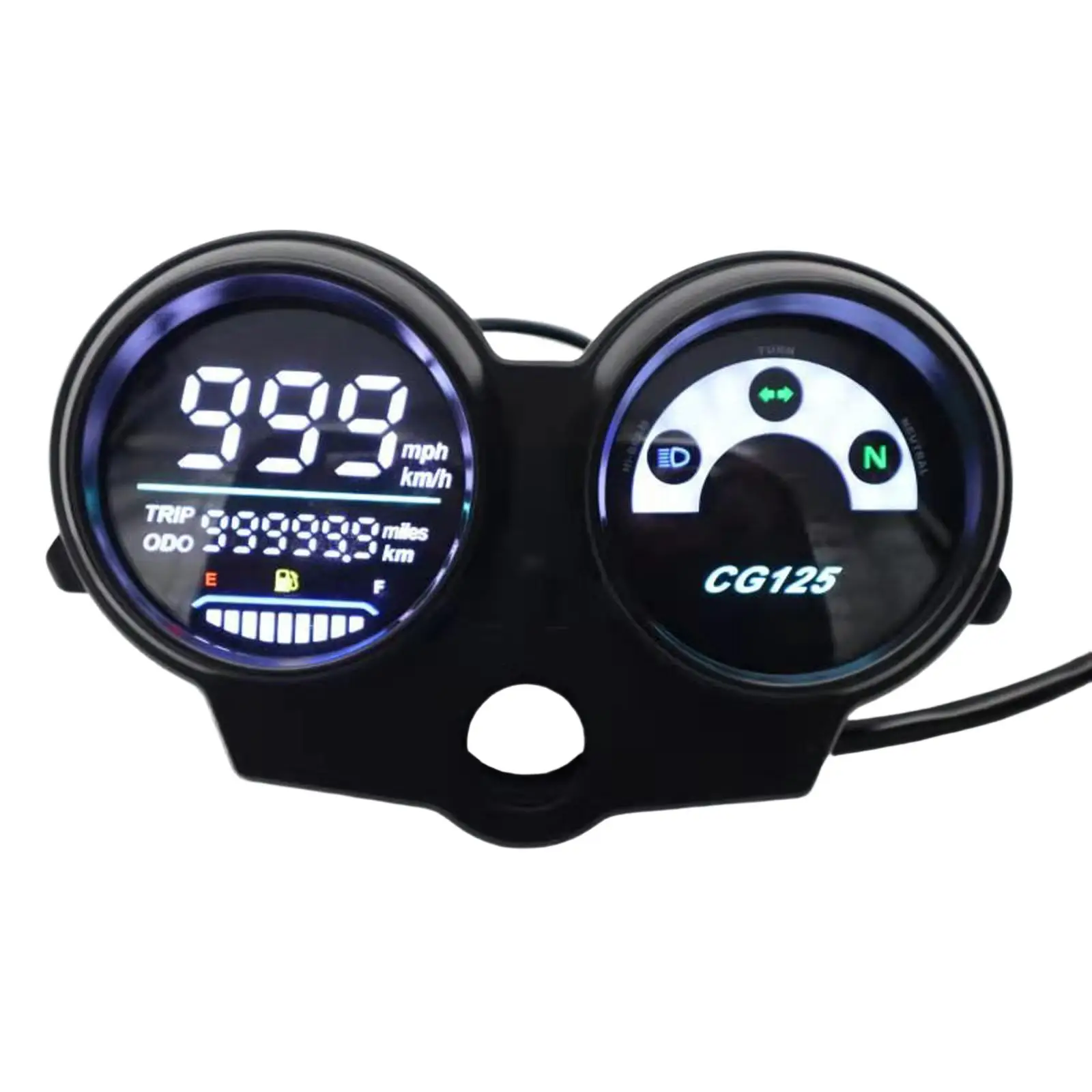 Motorcycle LED Digital Dashboard Accessory Easy Installation Electronic Odometer RPM Meter Tachometer for Honda CG125