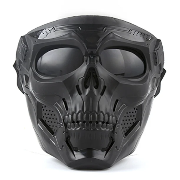 Máscara de esqueleto de Halloween Airsoft, máscara de cara completa,  Calavera, Cosplay, fiesta, Paintball, juego de combate militar, máscara  protectora facial - AliExpress