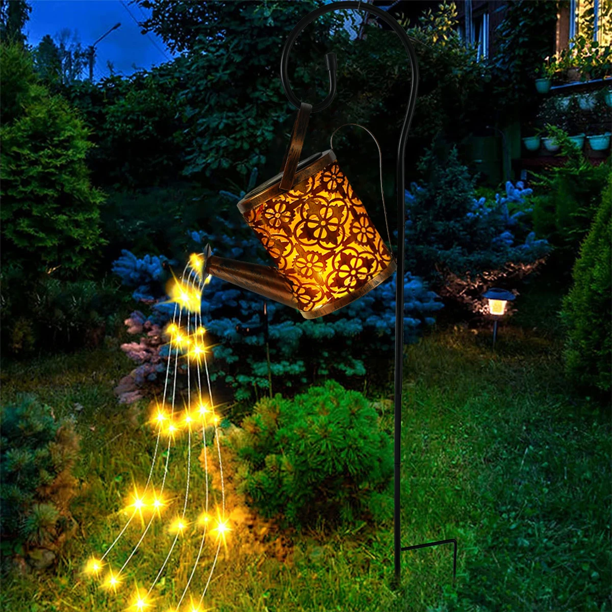 Solar Watering Can Light 36 LED Fairy Lights Waterproof Kettle String Lamp Hanging Solar Lantern Outdoor Garden Decor 2023