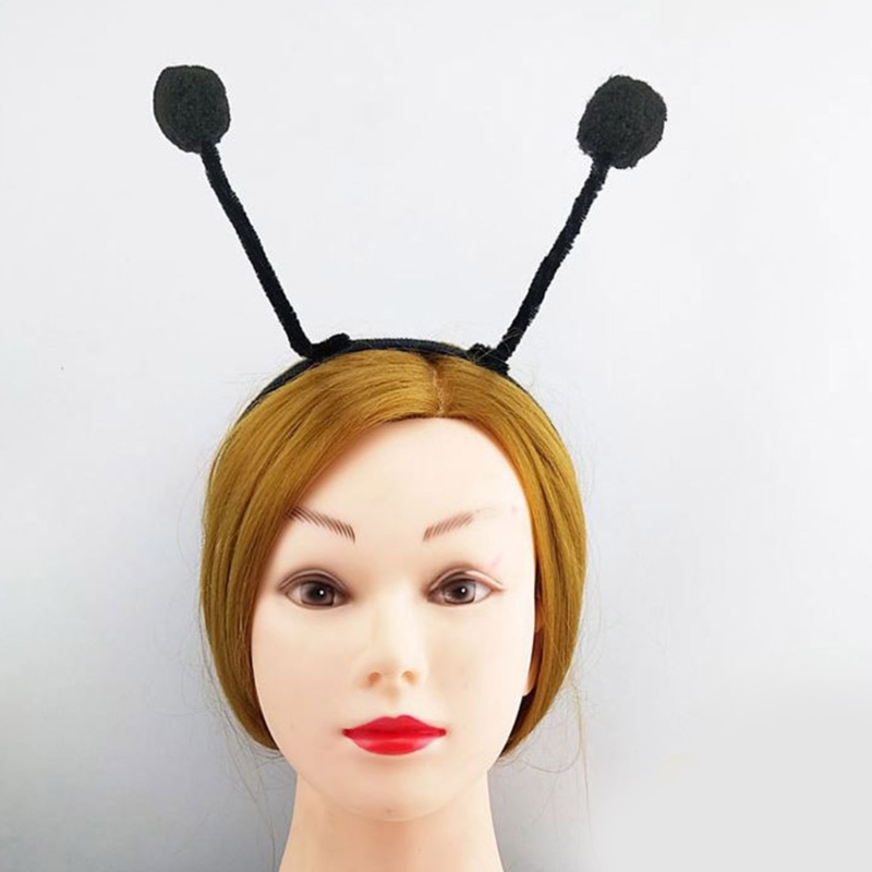 Bee Antenne Form Stirnband Frau Studenten Cosplay Cartoon Haarband Bee Antenne Stirnbänder Plüsch Kinder Tag Haar Hoop DXAA – Detail 7