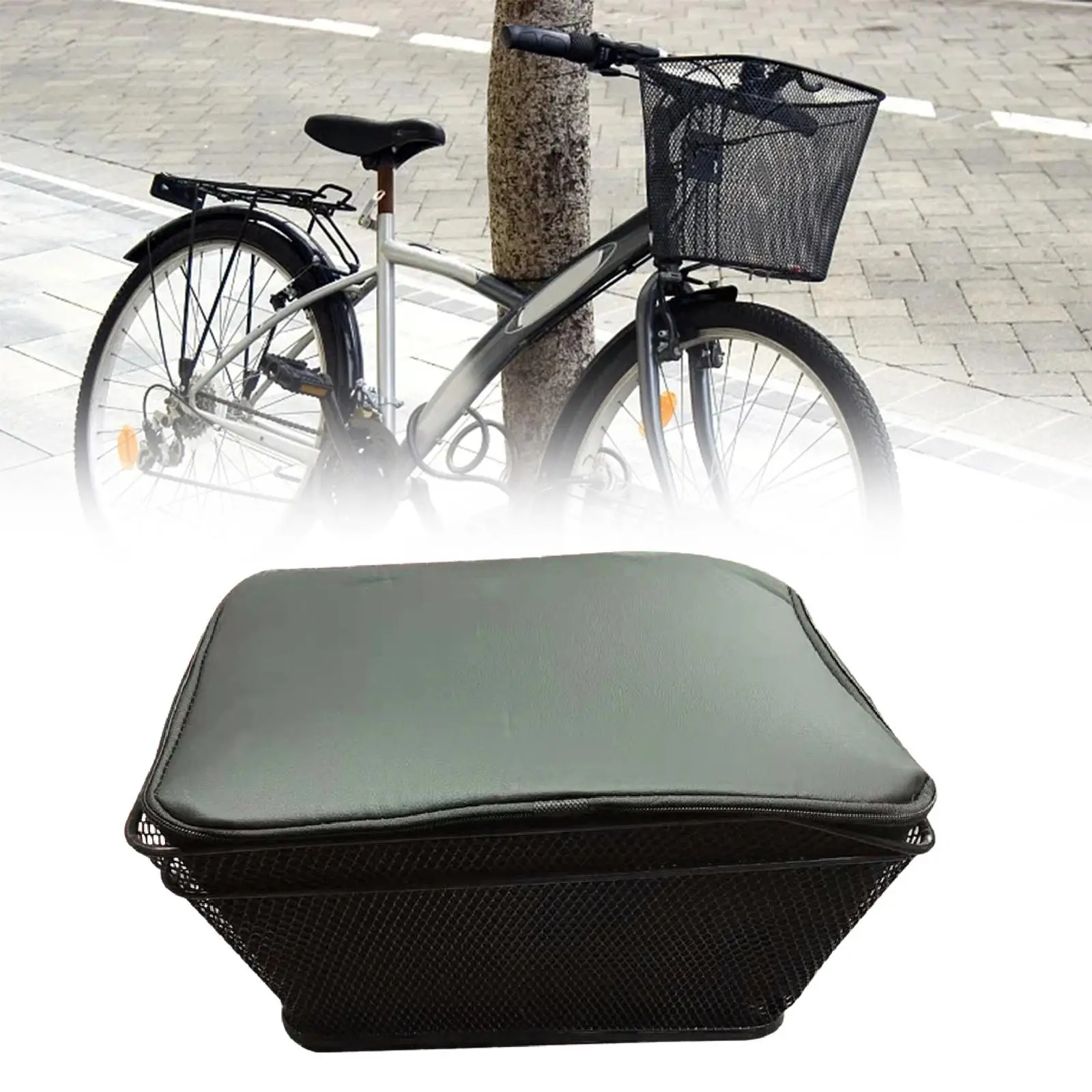 Bike Rear Basket Storage Rustproof Folding Bike Bike Pannier Luggage Rack
