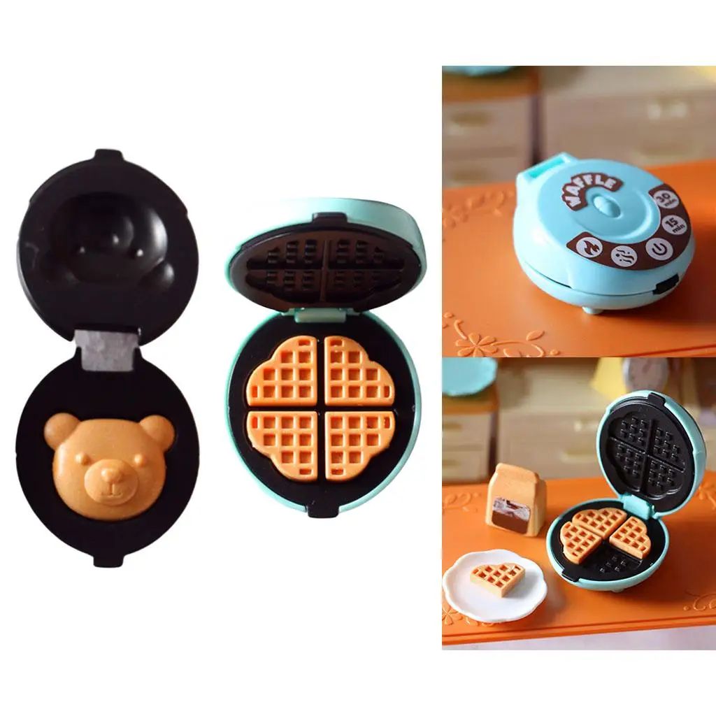 Miniature Electric Baking Pan Machine for 1/6 1/12 Doll Decoration Accessory