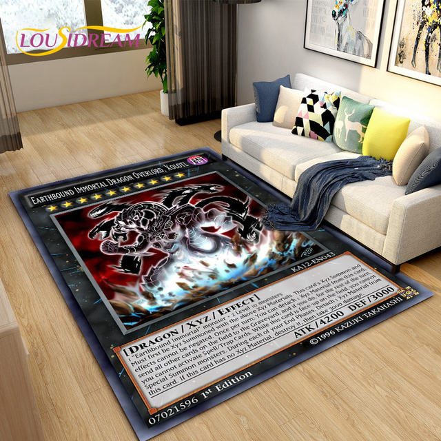 Yu-gi-ohモンスターフロアマット,大型,リビングルーム,ベッド