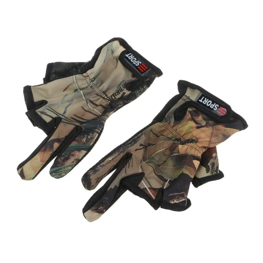 3 Cut  Gloves Anti-slip Breathable Fishing Hunting  Gloves with Non-slip Rubber Particles