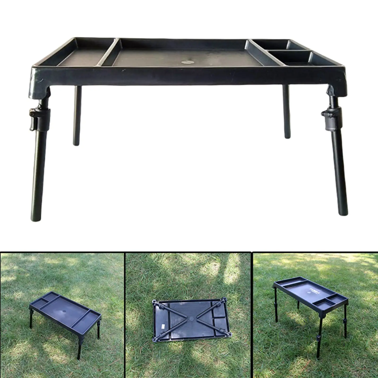 Fishing Bait Table Waterproof Folding Desk Equipment Adjustable Durable Camping Table for Fishing Garden Home Hiking Cooking