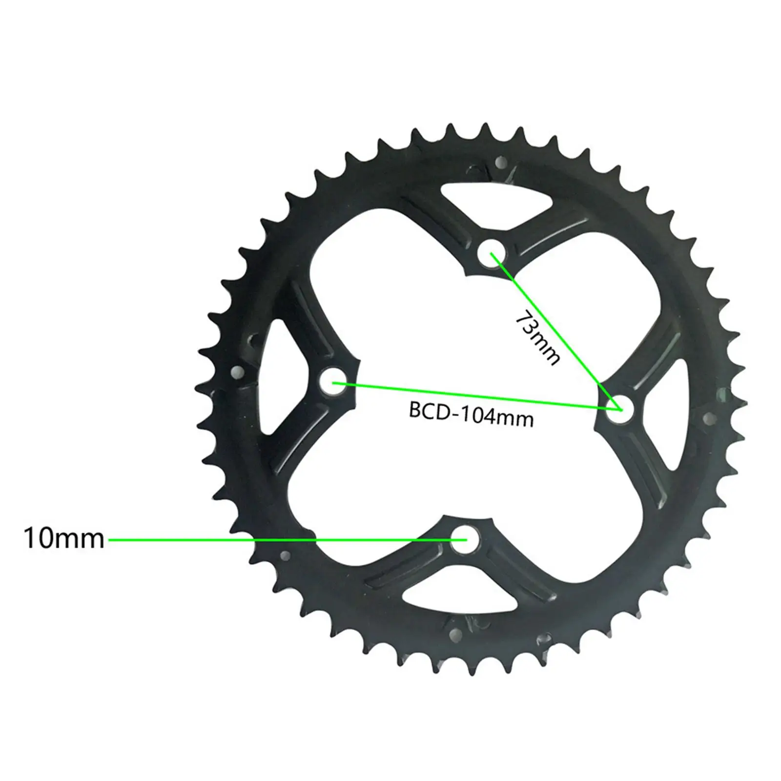 Steel Bike Chainring BCD 104mm Replacement Parts  Bike Accessories