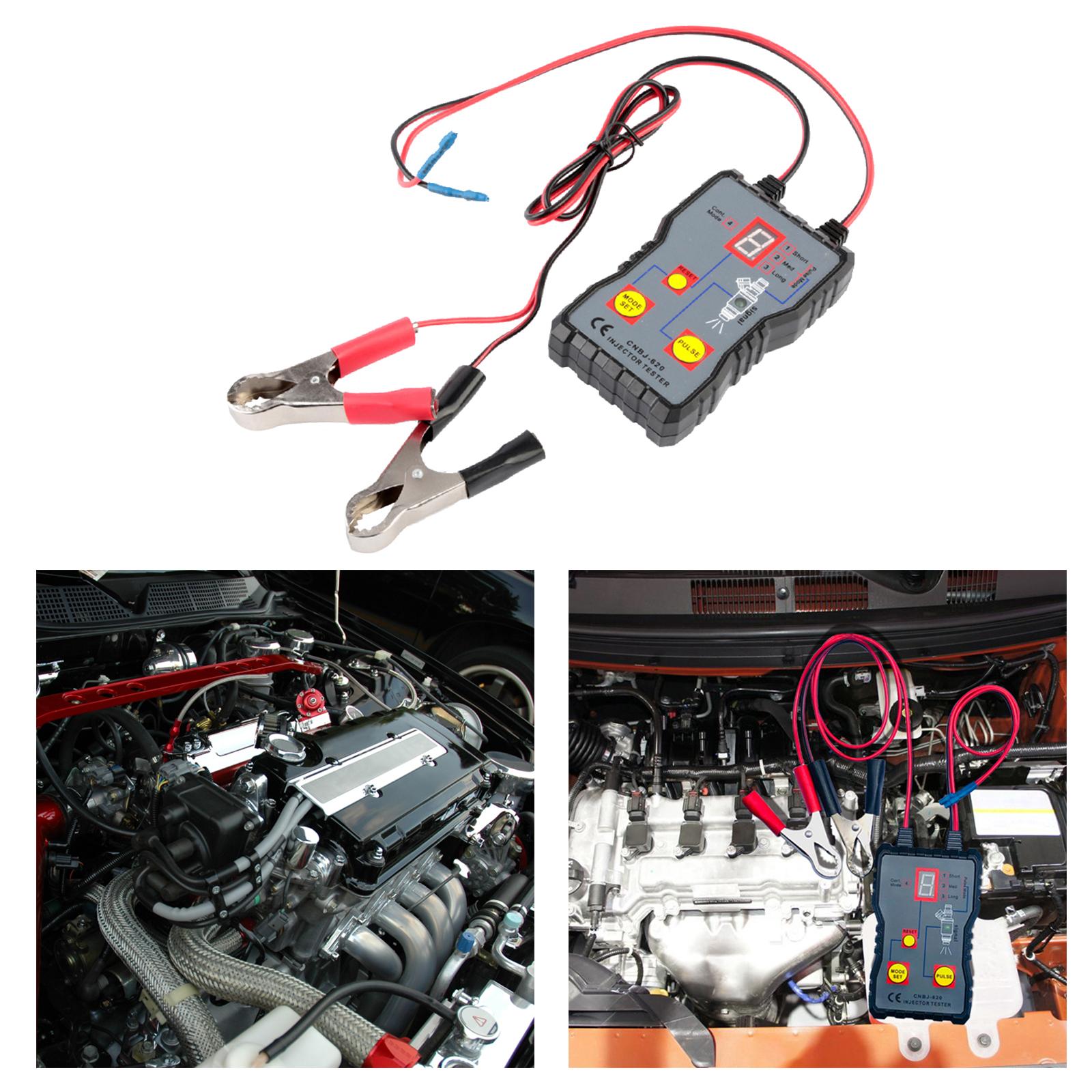 Car Fuel Injector Tester Handheld W12 DIY Kit Fit for Repairing Vehicle Car