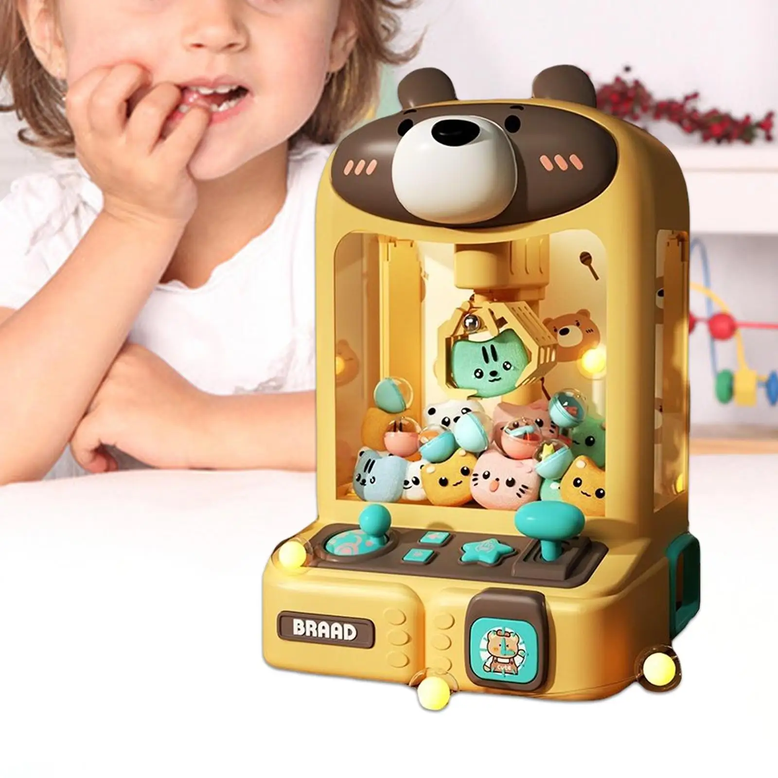 Machine Candy Dispenser Toys Electronic Small Toys Mini Vending Machine for Home