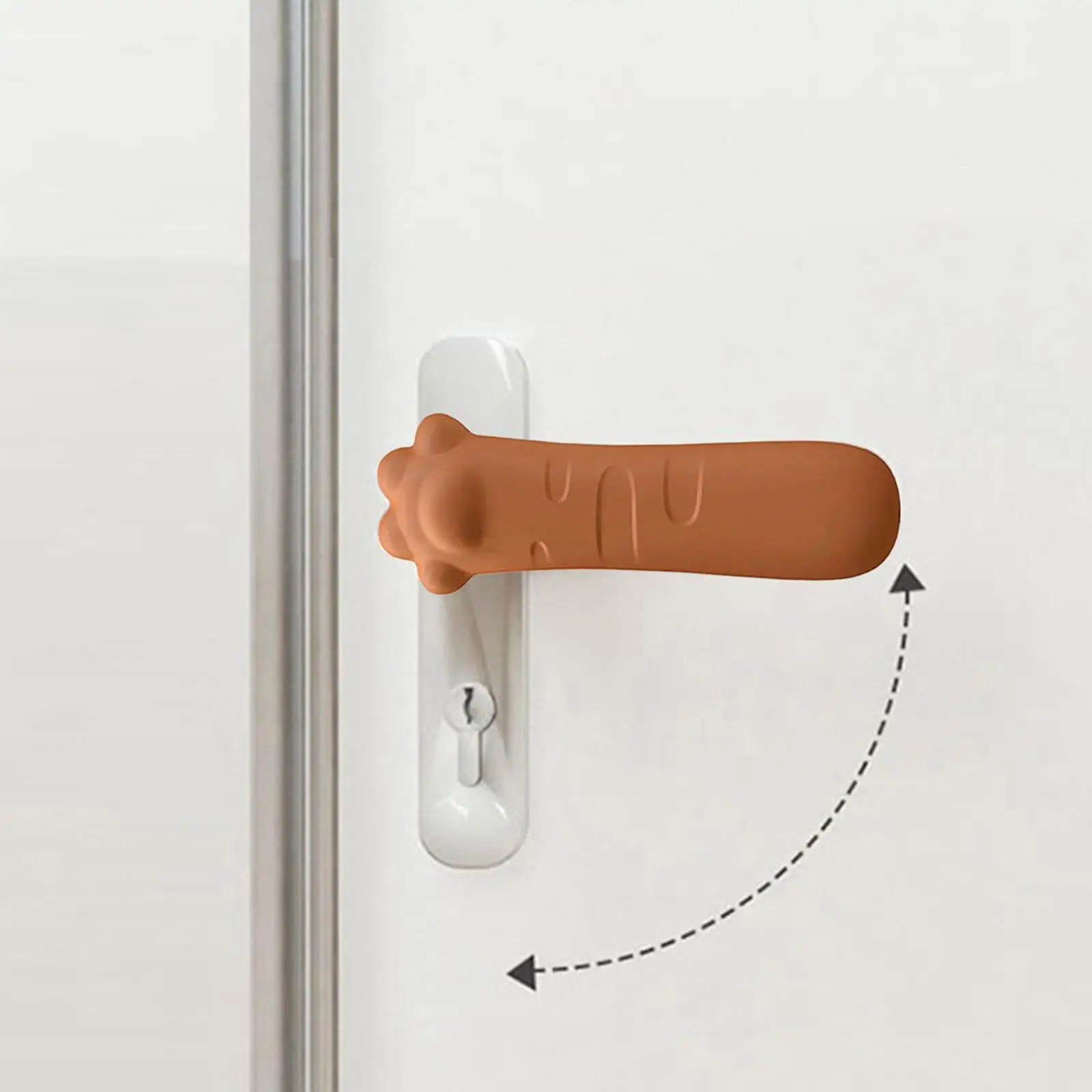 Silicone Door Handle Cover Protector Gloves Noiseless Door Handle Safety Guard for School