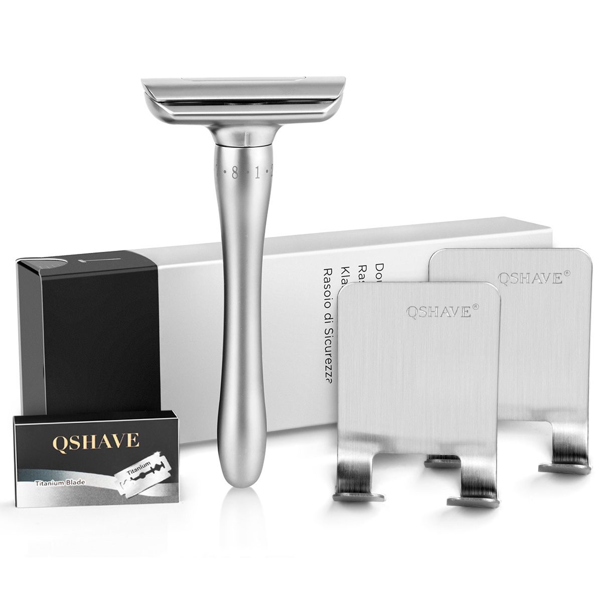 Best of QShave Adjustable Safety Razor With Magnetic Cover 1 Razor 2 Razor Holder &amp; 5 Blades Reviews & Tips