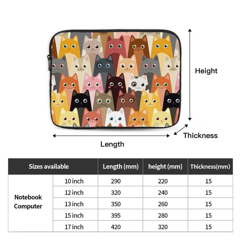 Mulheres, Shockproof Case, Notebook Bag, Animal, Notebook, 10 