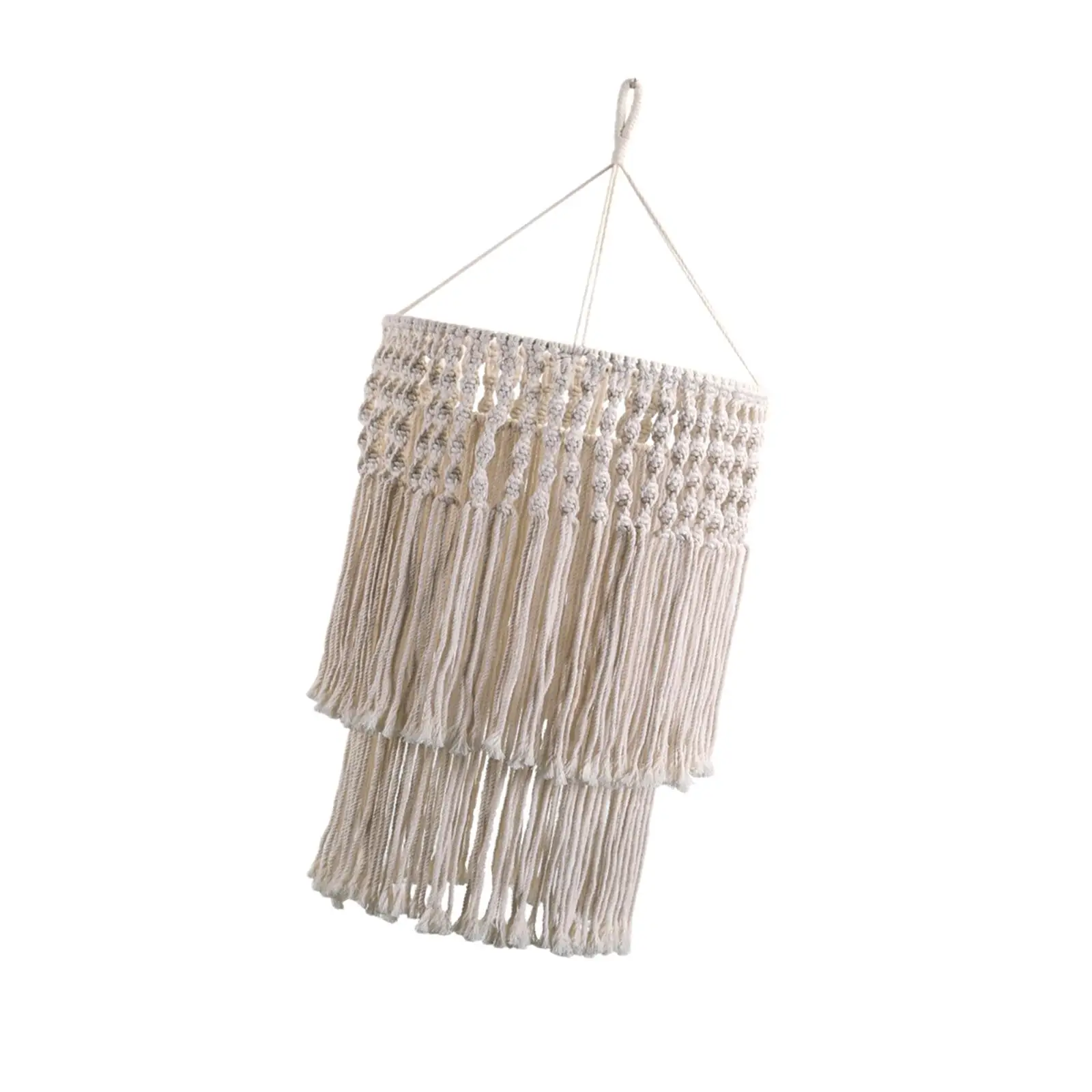 Nordic Macrame Lampshade Handwoven Pendant Light Cover for Home Decor