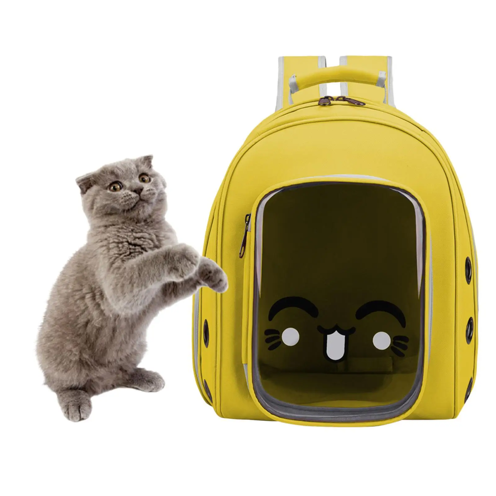 Pet Carrier Small Cat Dog Backpack Puppy Transparent Holder Breathable Bag