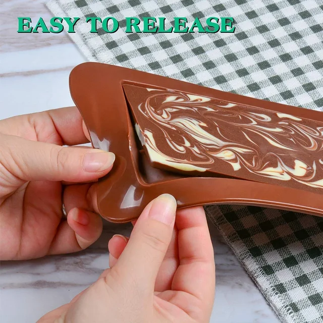  Chocolate Bar Molds Silicone Classic 4 Pack, Snap