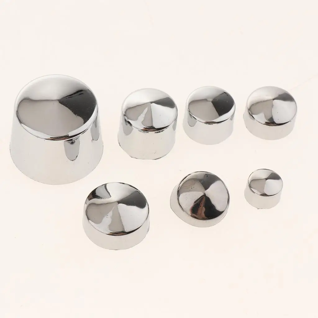 87pcs Motorcycle Chrome Bolt Toppers Caps Covers for Twin Cam