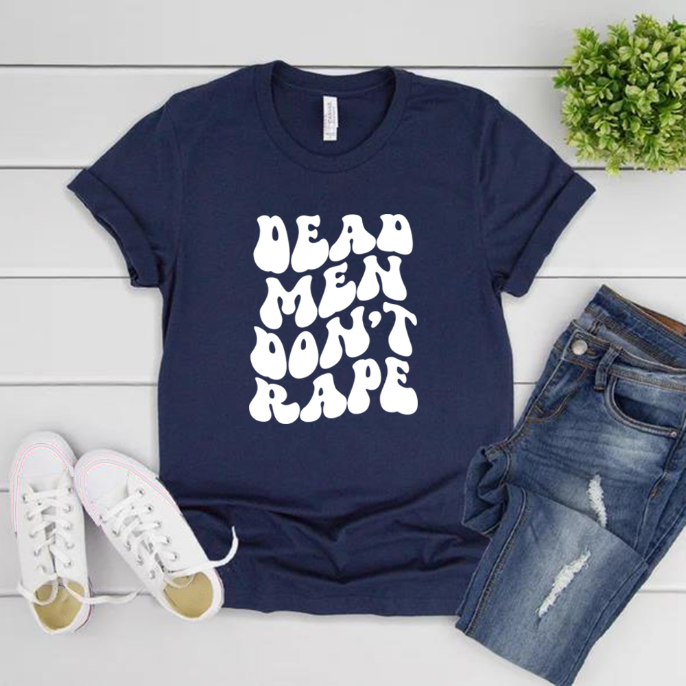 Aileen Wuornos Dead Men Don't Rape T-Shirt American Serial Killer T-Shirt Damen Bedrucktes T-Shirt Kurzarm-T-Shirts Sommeroberteile – Detail 8