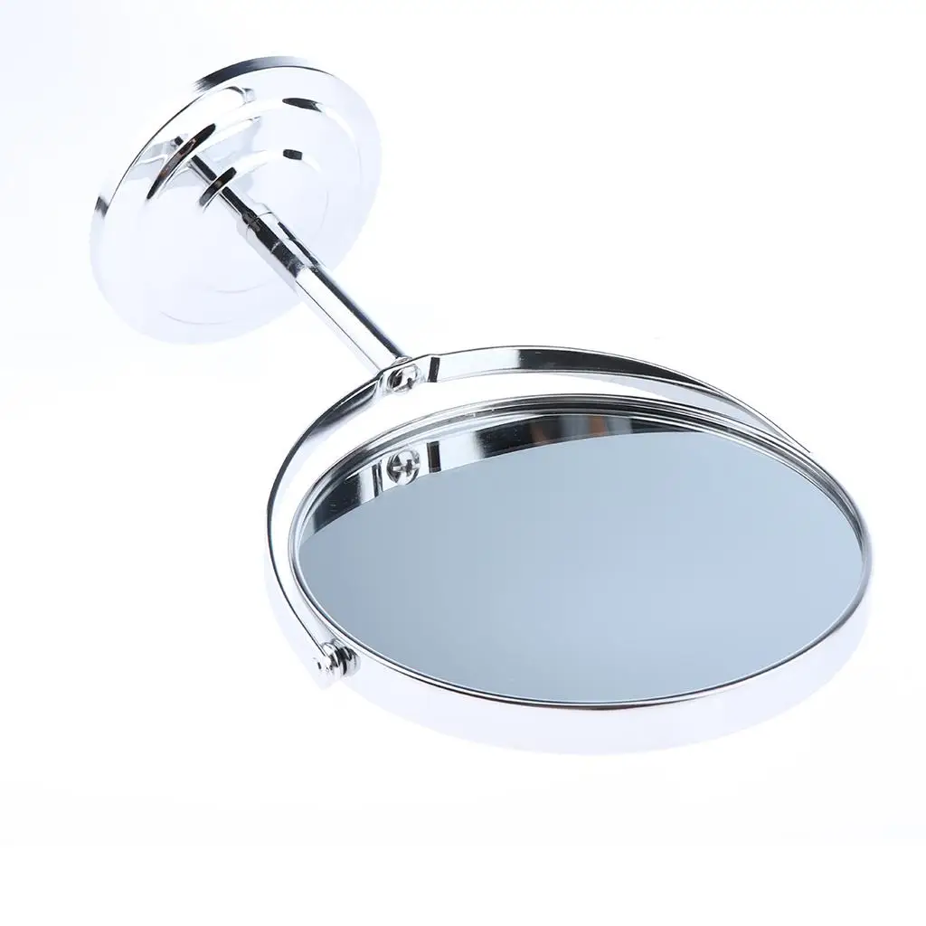 6-inch Round Tabletop  Swivel Vanity Mirror with 2x Magnification,  Height