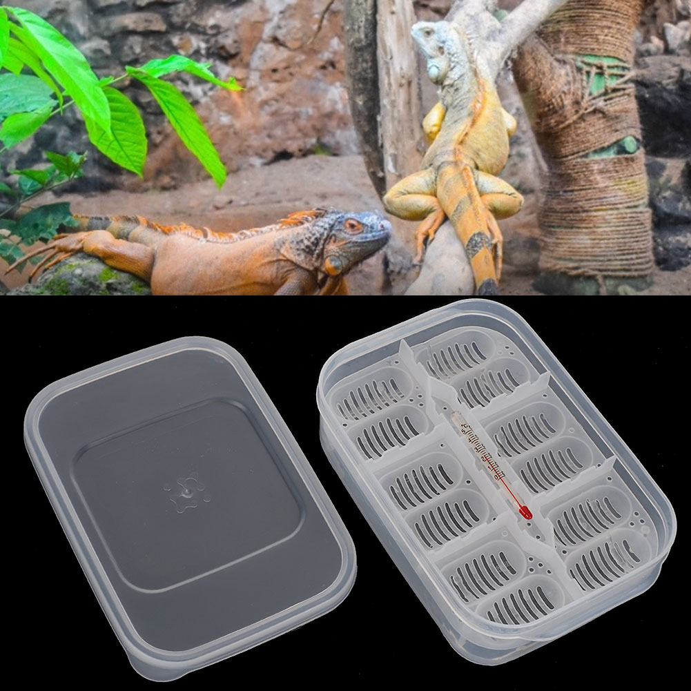 Title 6, 12 Grids Small Reptile Incubator Hatching Box P...