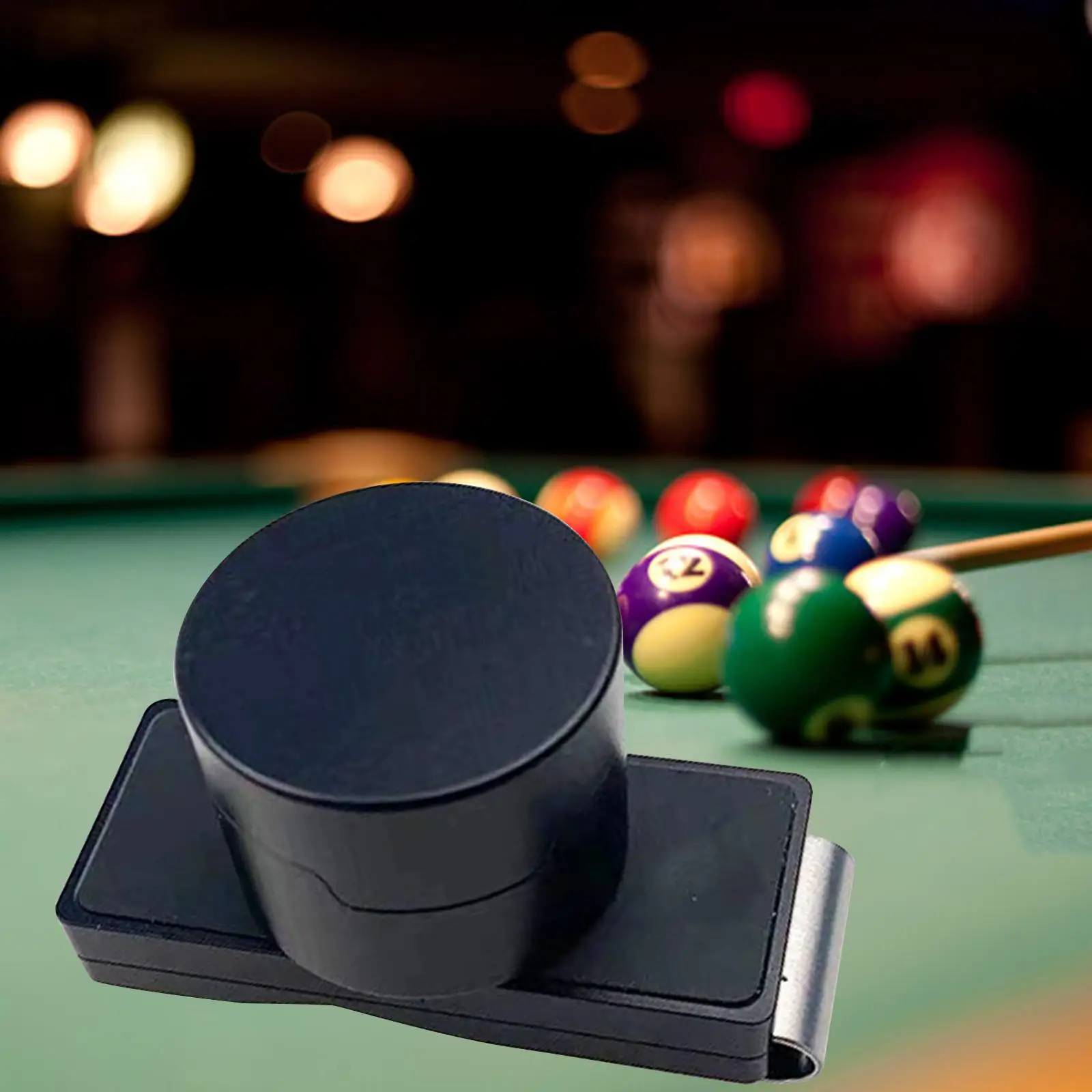 Professional Billiards Snooker Pool Cue Chalk Holder Round Shape Easy to Carry