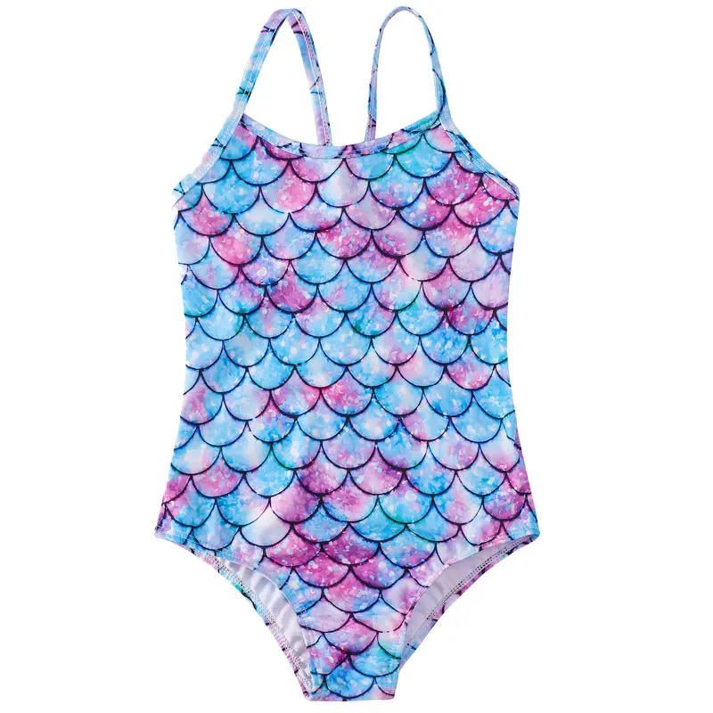 Kid Girl's Swimsuit Quick Dry One-Piece Swimwear Jumpsuit MC889 two piece bikini set