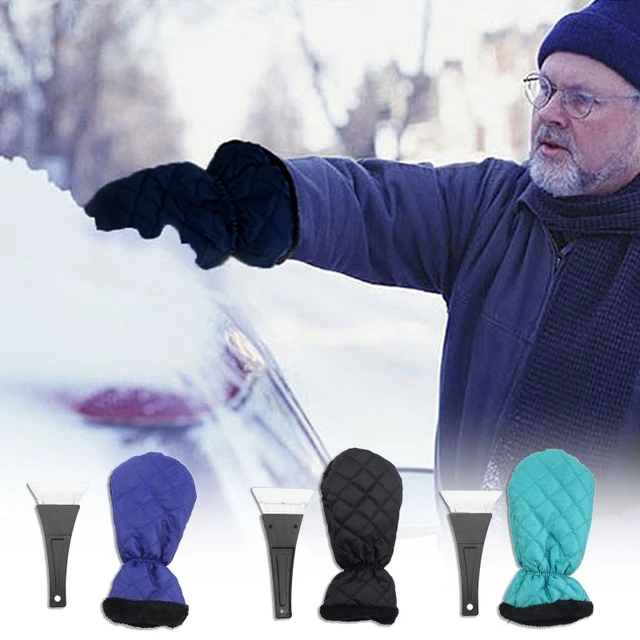Car Home Window Ice Scraper Mitt Windshield Snow Scrapers Tool