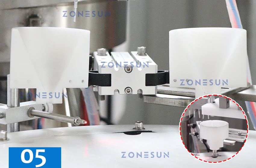 ZONESUN ZS-AFC7A Automatic Liquid Filling Capping Machine With Cap Feeder