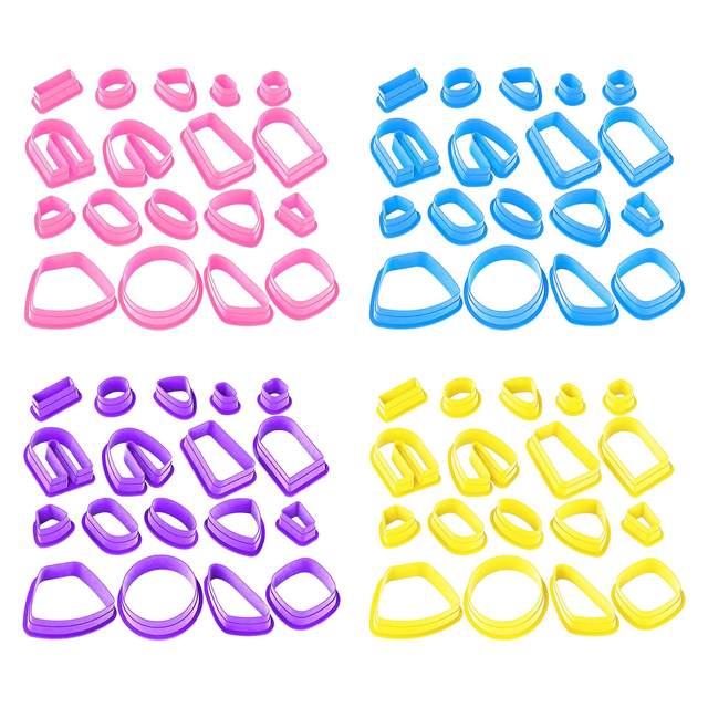 18Pcs Polymer Clay Cutters Earring Making Kit Different Shapes